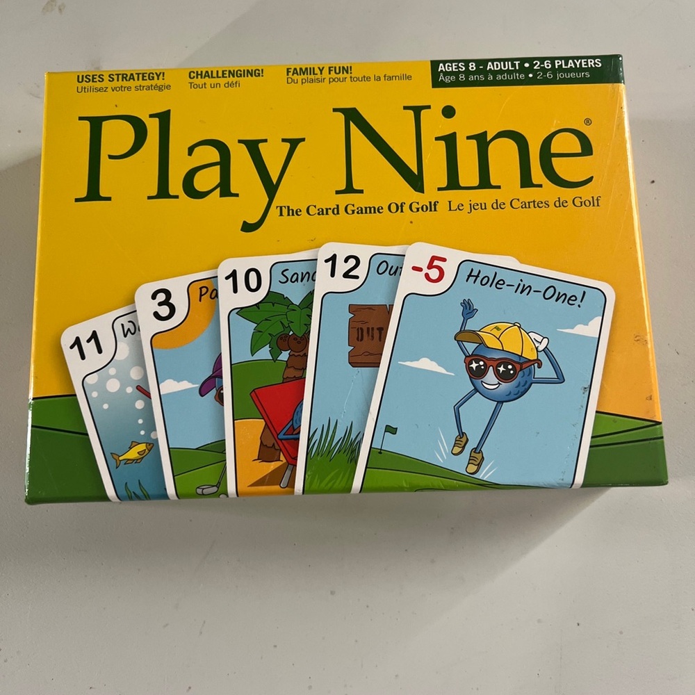 Play Nine Card Game - Yellow Box